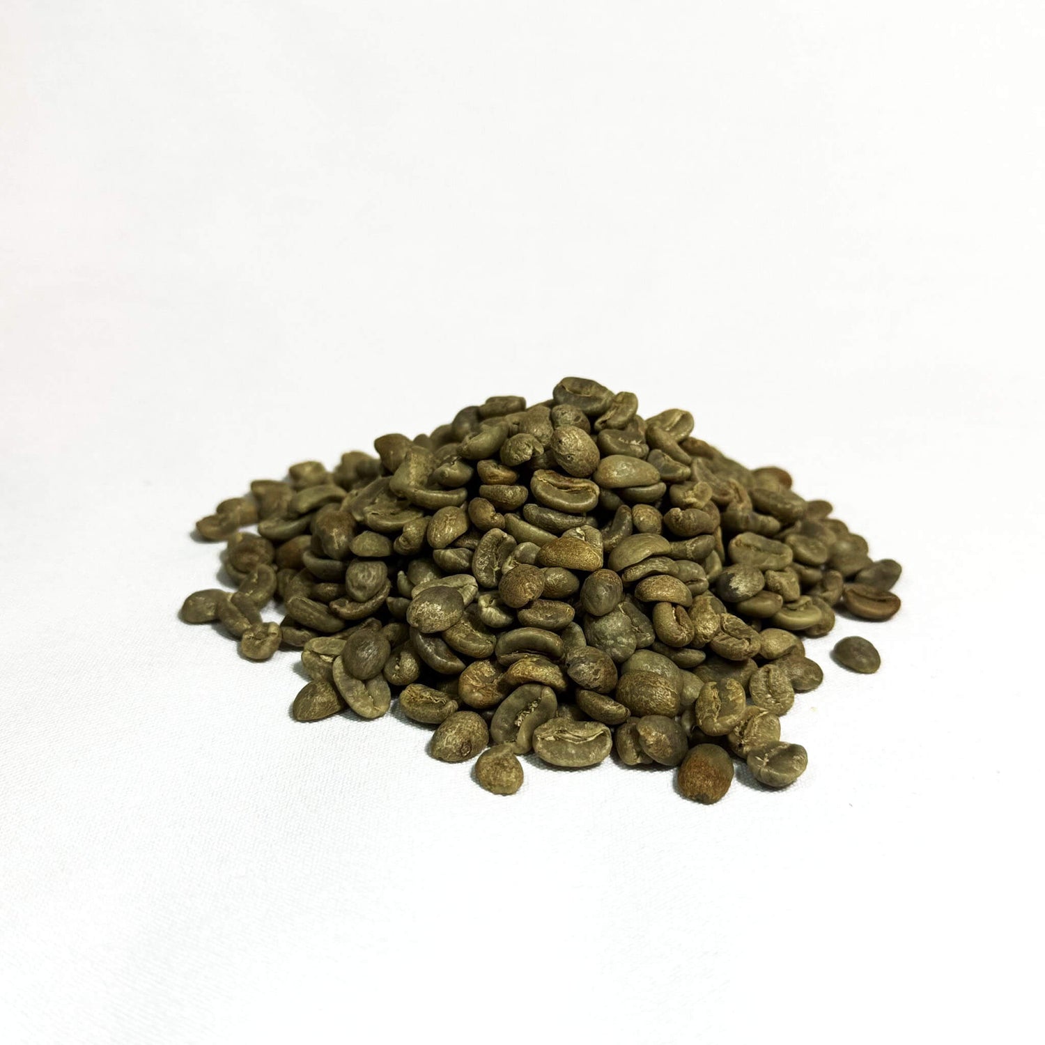 Unroasted green Columbia arabica coffee